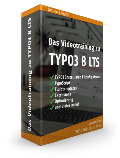 Das Videotraining zu TYPO3 8 LTS kaufen